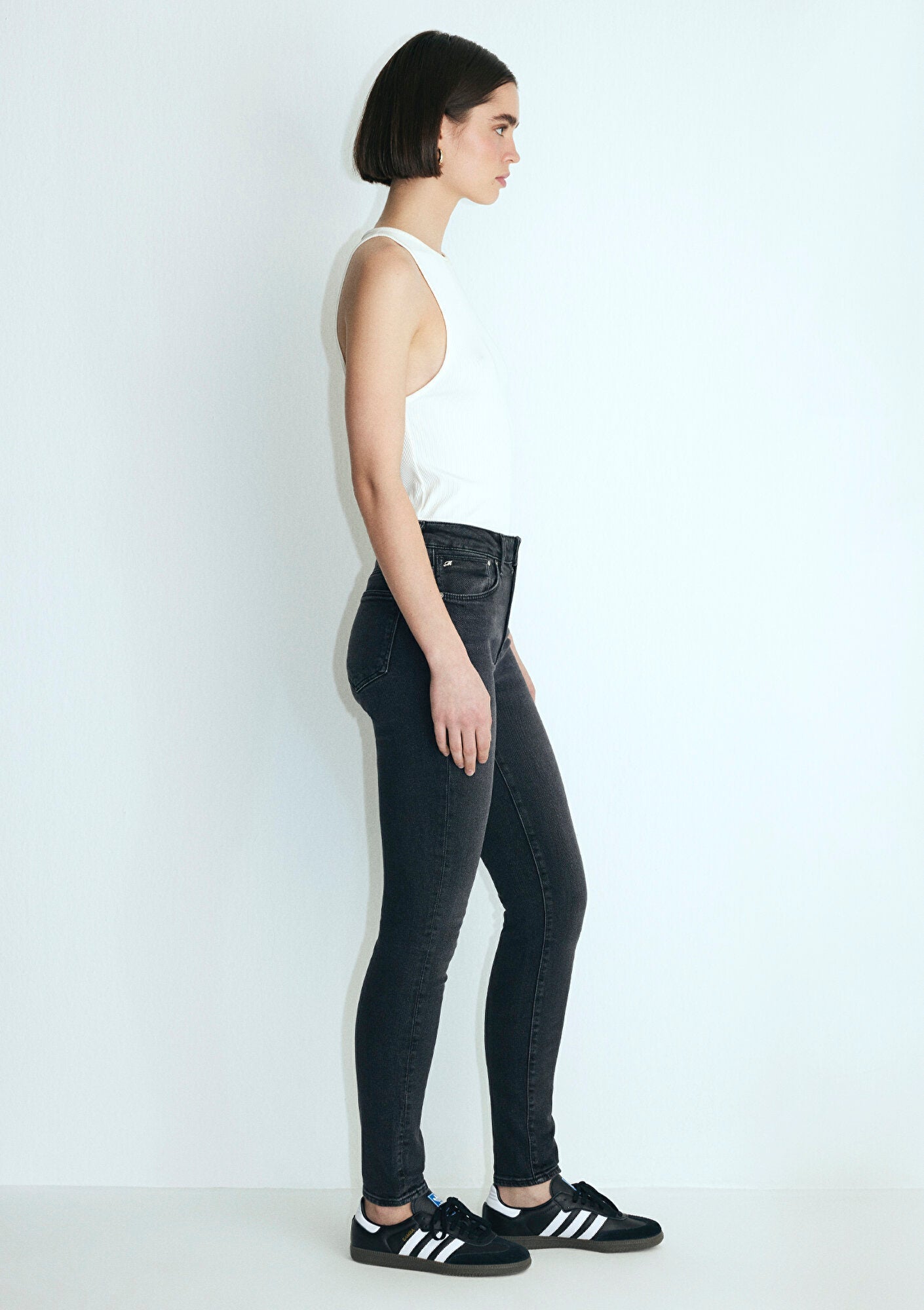Tess Mid Smoke Glam Jean Pants