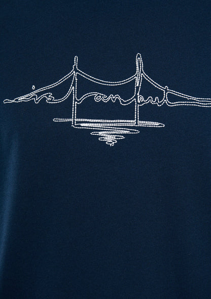İstanbul Printed Navy T-Shirt