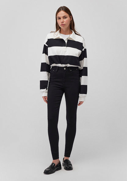 Serenay Black Gold Shape Jean Pants