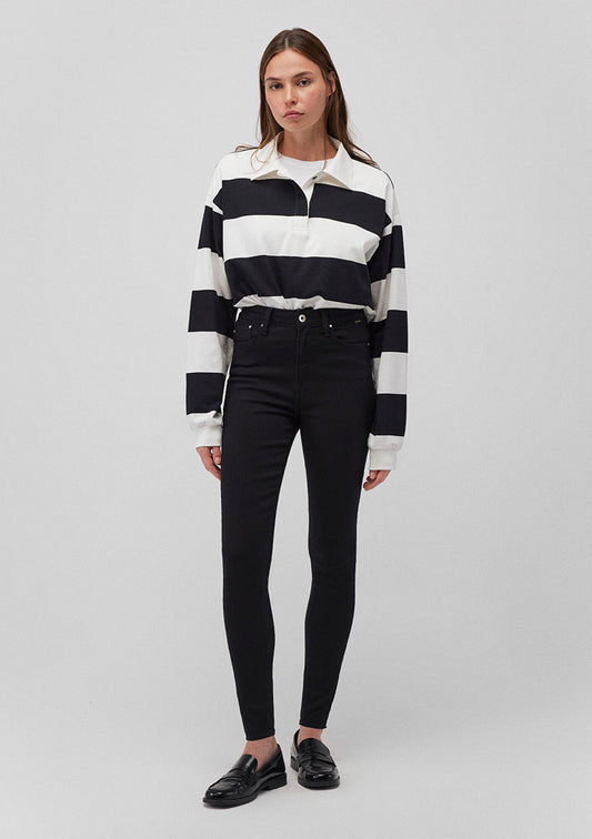 Serenay Black Gold Shape Jean Pants