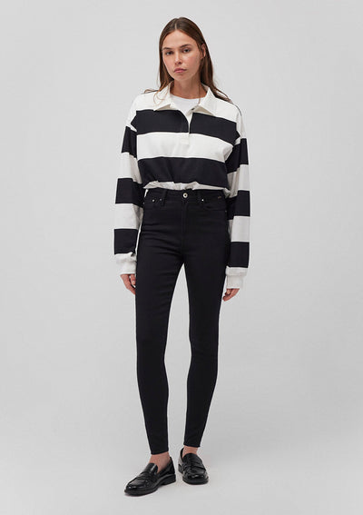 Serenay Black Gold Shape Jean Pants