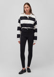 Serenay Black Gold Shape Jean Pants