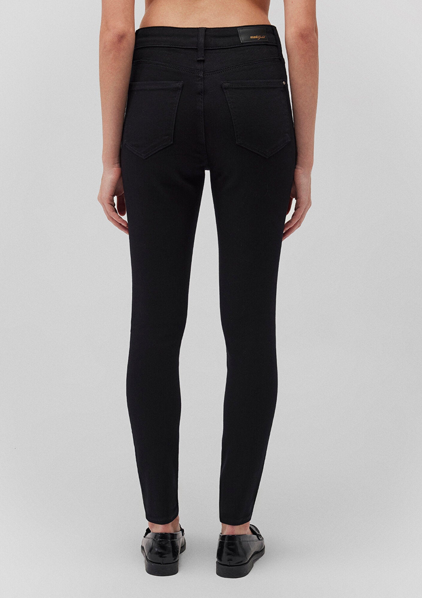 Serenay Black Gold Shape Jean Pants