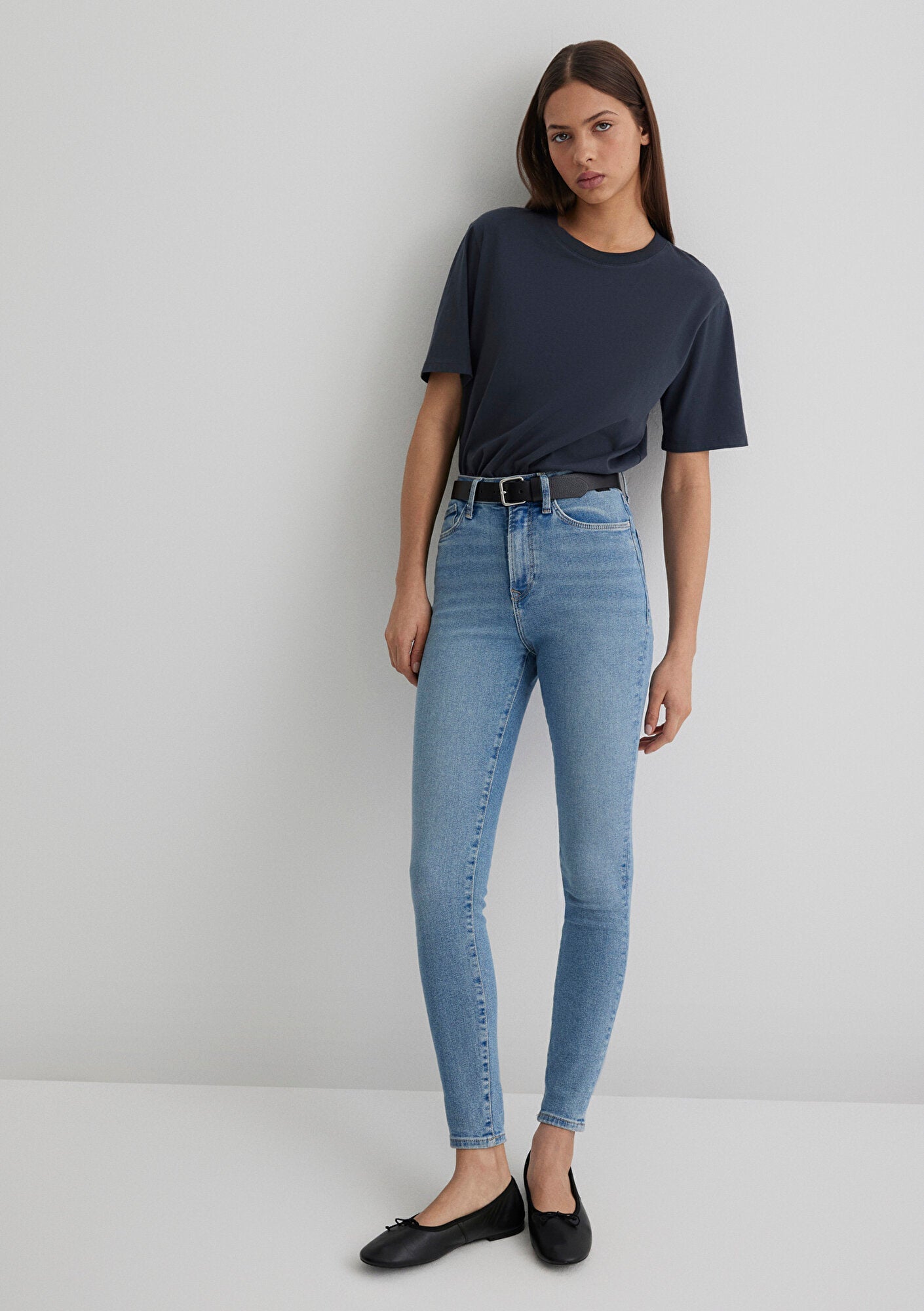 Serenay Mid Used Gold Shape Jean Pants