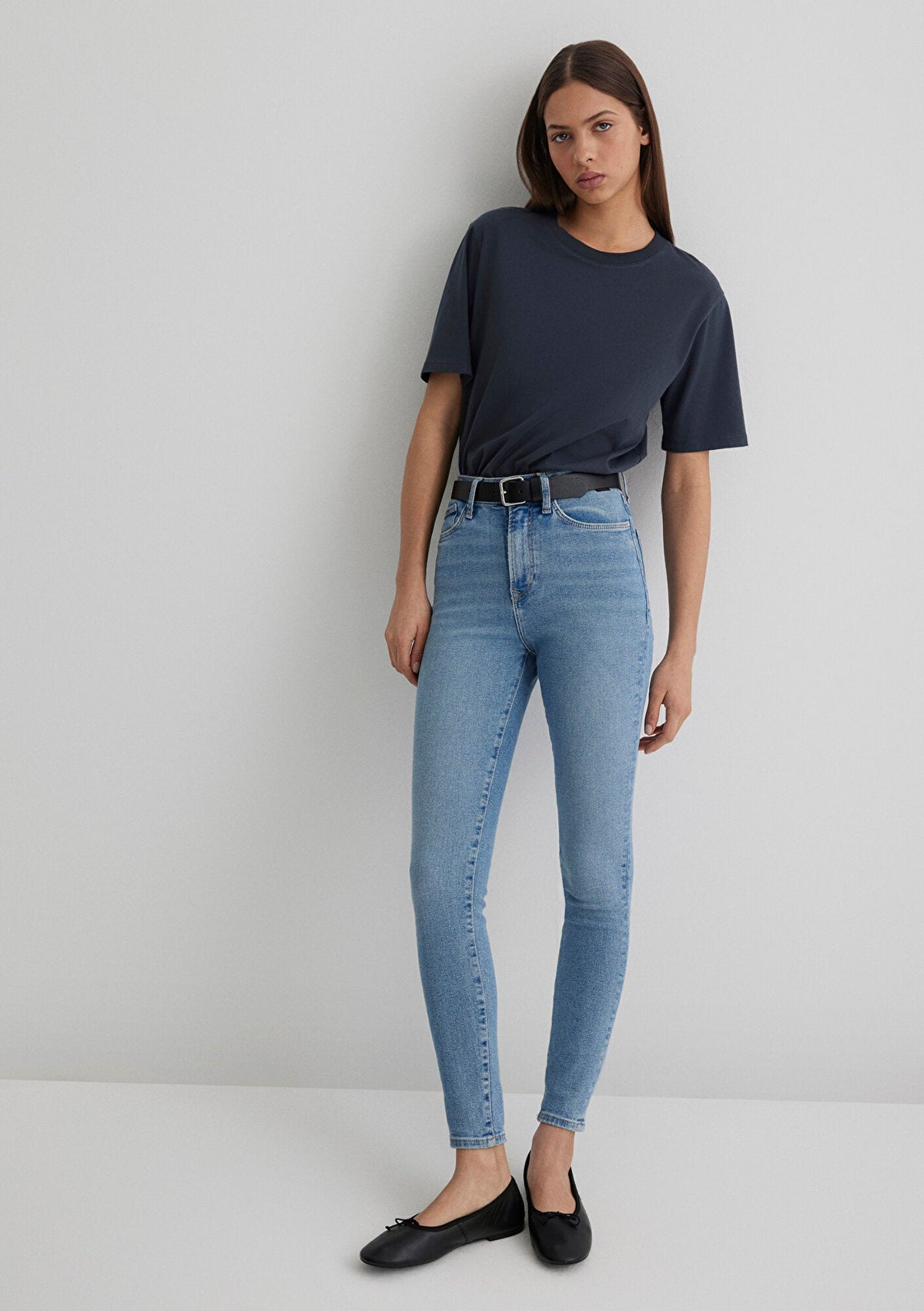 Serenay Mid Used Gold Shape Jean Pants