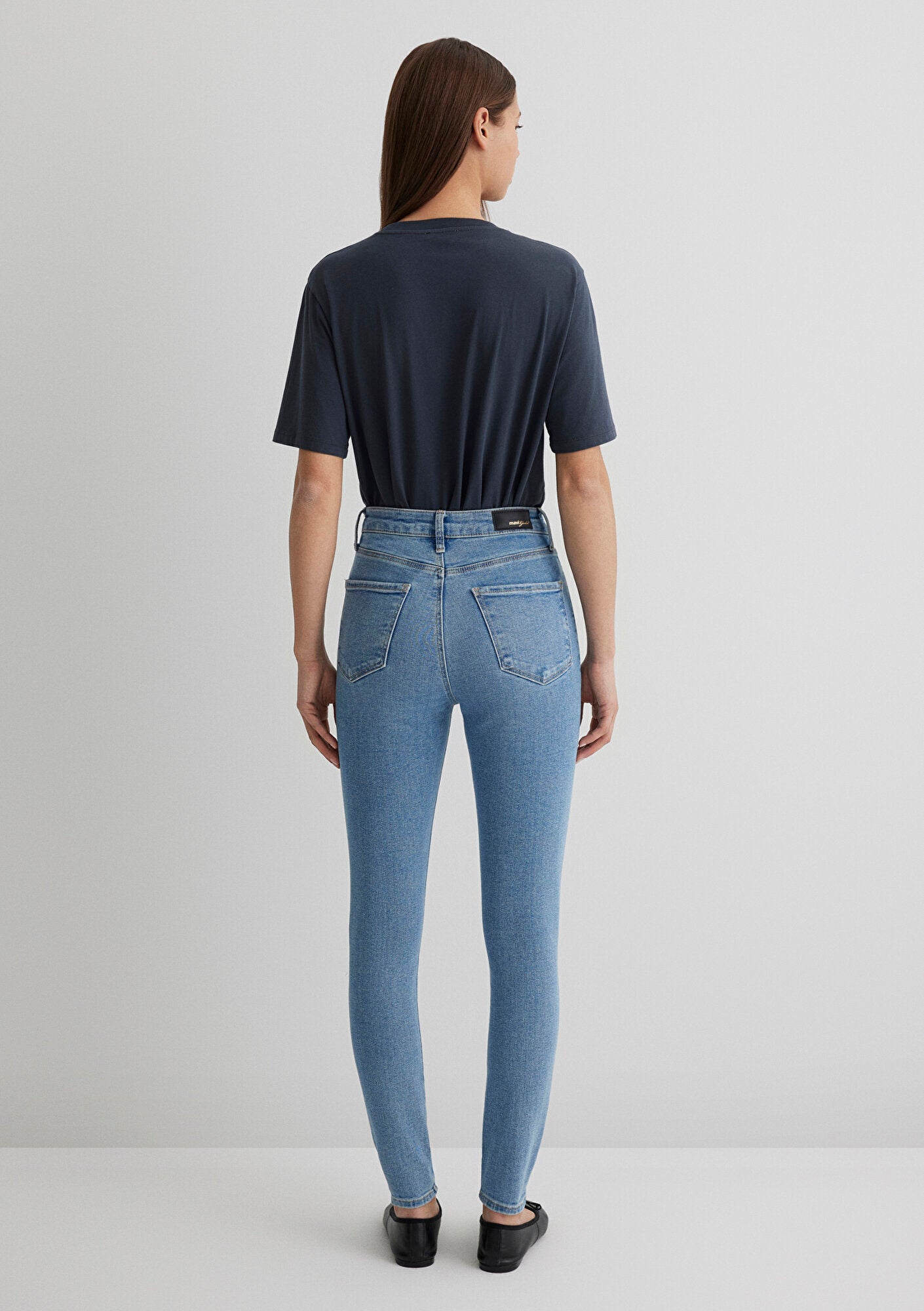Serenay Mid Used Gold Shape Jean Pants