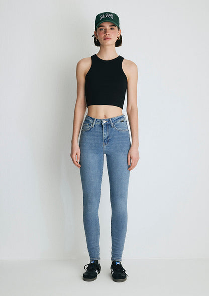 Serenay Mid Brushed Gold Shape Jean Pants