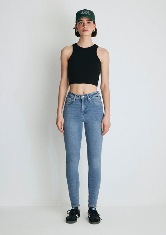 Serenay Mid Brushed Gold Shape Jean Pants