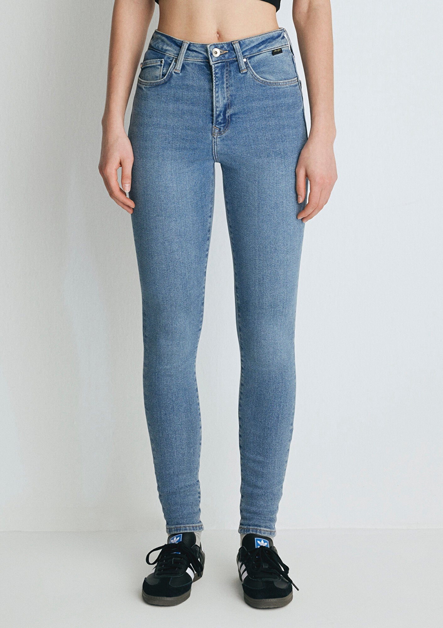 Serenay Mid Brushed Gold Shape Jean Pants