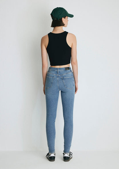 Serenay Mid Brushed Gold Shape Jean Pants