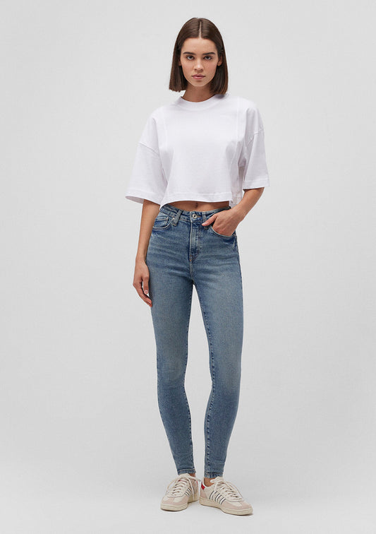 Serenay Mid Used Gold Shape Jean Pants