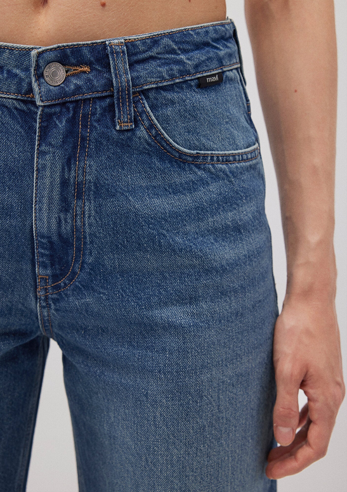 Malibu Mid Brushed Denim Jean Pants