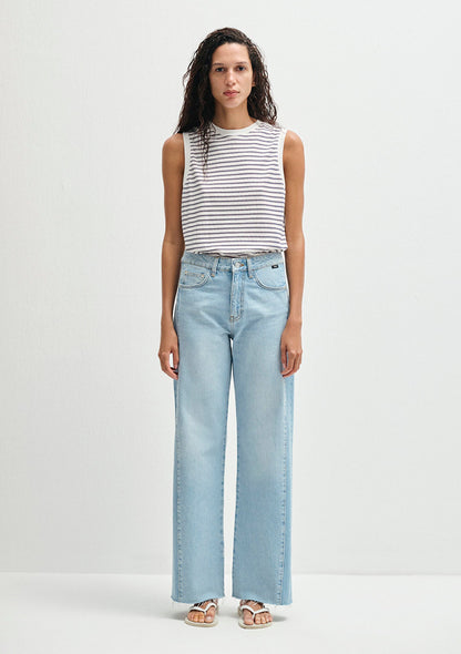 Malibu Blocking Denim Jean Pants