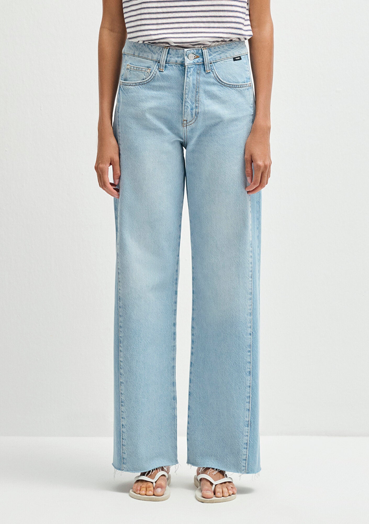 Malibu Blocking Denim Jean Pants