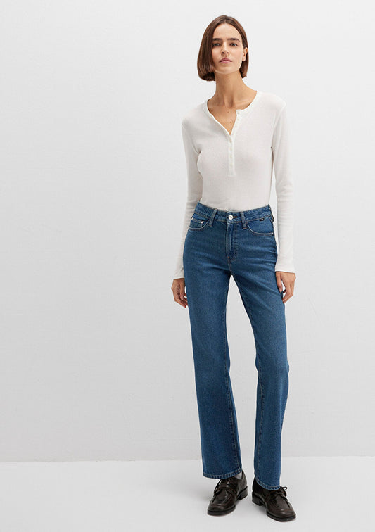 Miav Jeans Dark Shaded Denim Jean Pants