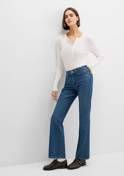 Miav Jeans Dark Shaded Denim Jean Pants