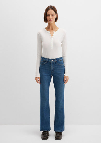 Miav Jeans Dark Shaded Denim Jean Pants