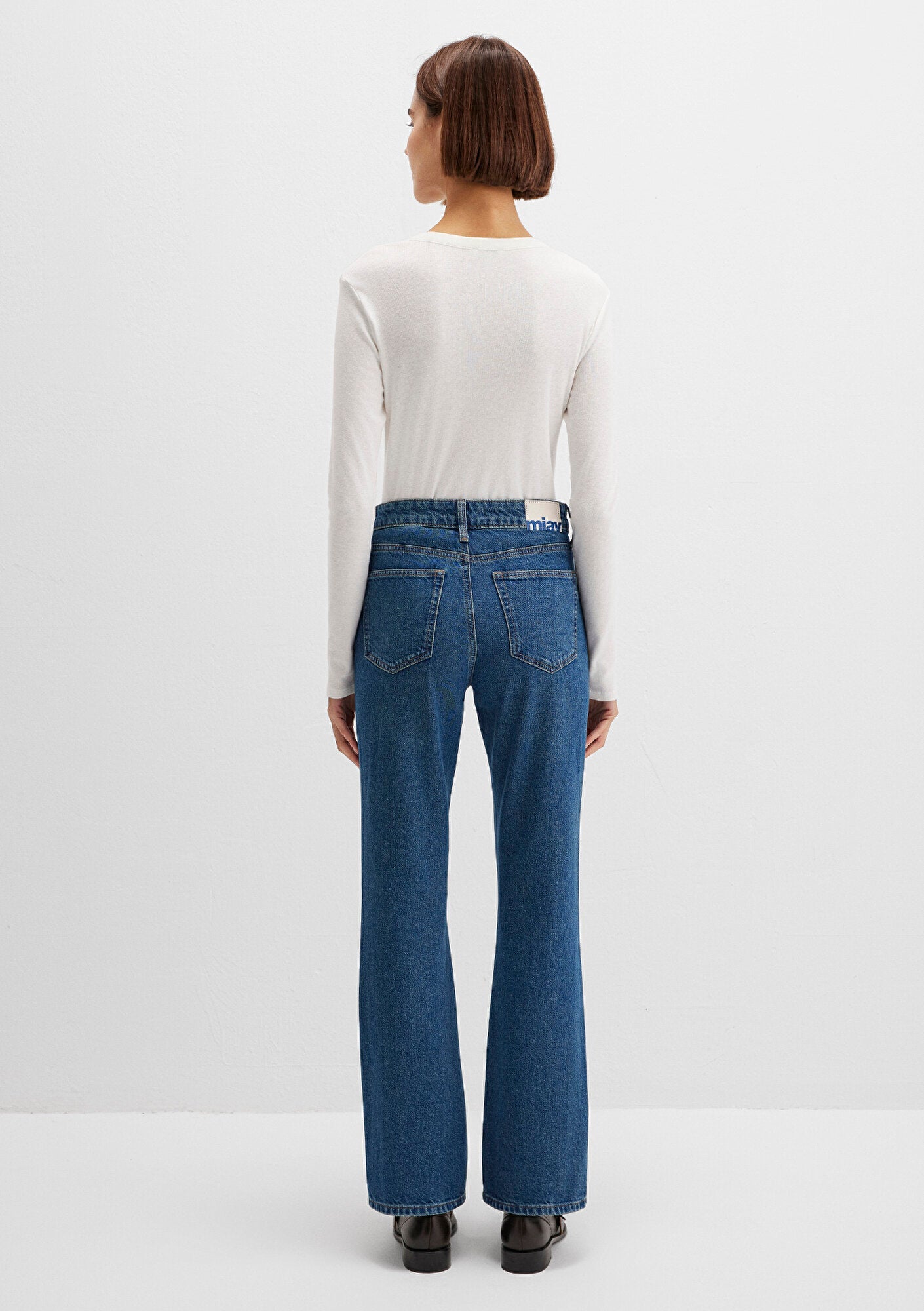 Miav Jeans Dark Shaded Denim Jean Pants