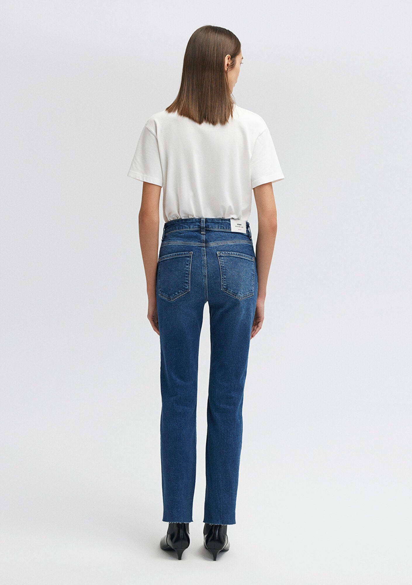 Viola Dark Brushed Mavi Premium Jean Pants