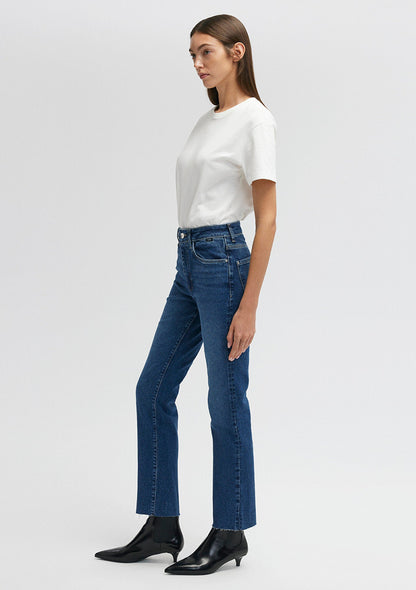 Viola Dark Brushed Mavi Premium Jean Pants