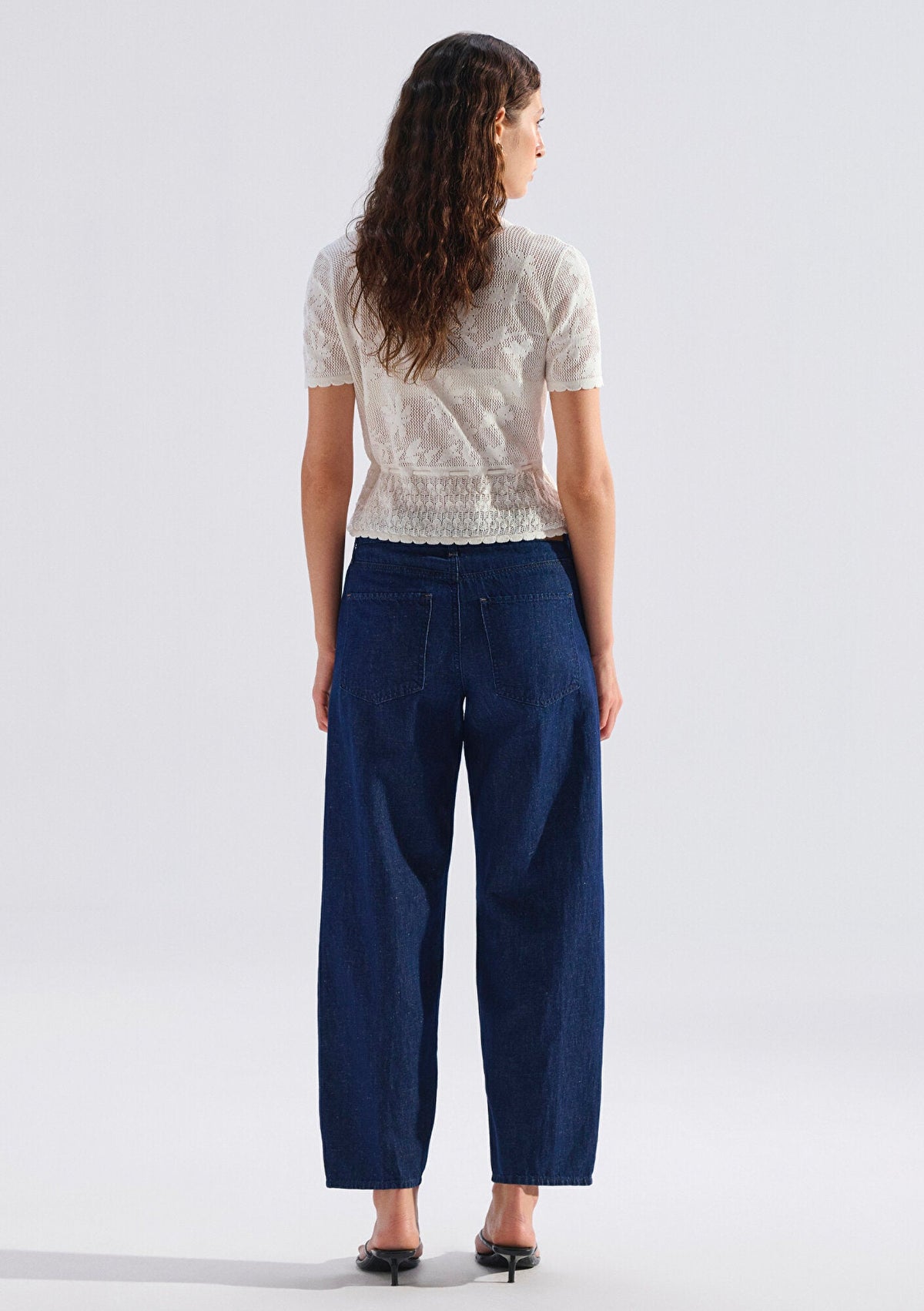 Leila Rinse Linen Mavi Edition Jean Pants
