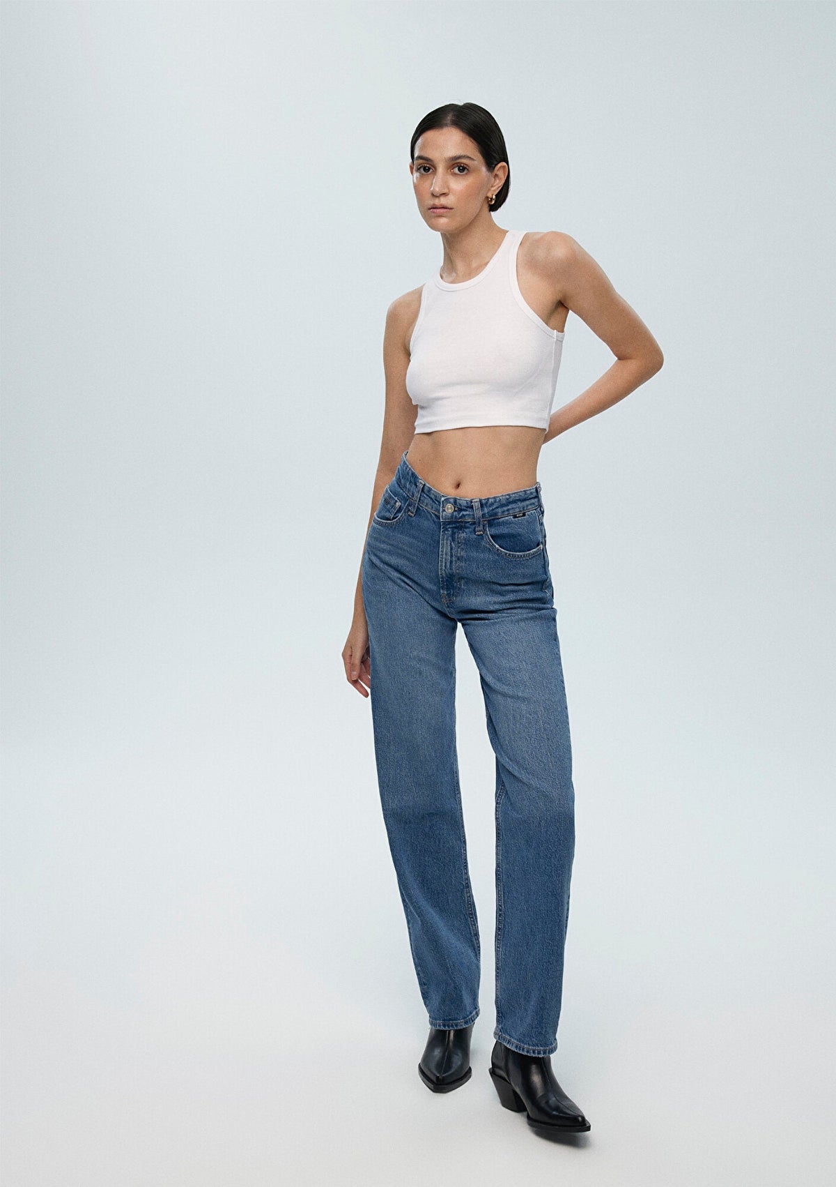 Sky Mid Classic Denim Jean Pants
