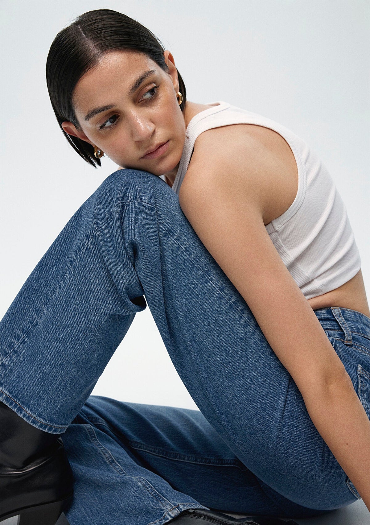 Sky Mid Classic Denim Jean Pants