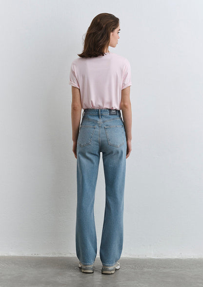 Sky Light Blue Classic Denıim Jean Pants