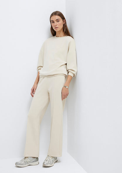 Sporty Lux (Tencel™) Ecru Sweatpants