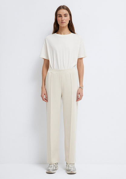 Sporty Lux (Tencel™) Ecru Sweatpants