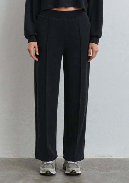 Sporty Lux Black Tencel Tm Modal Sweatpants