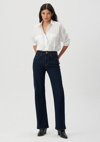 Victoria Deep Rinse Gold Icon Jean Pants