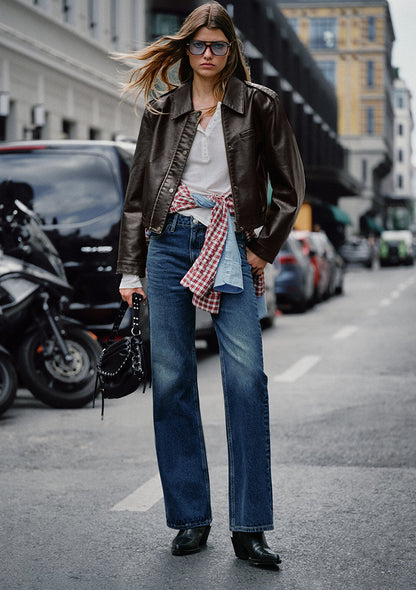 Victoria Classic Denim Navy Jean Pants