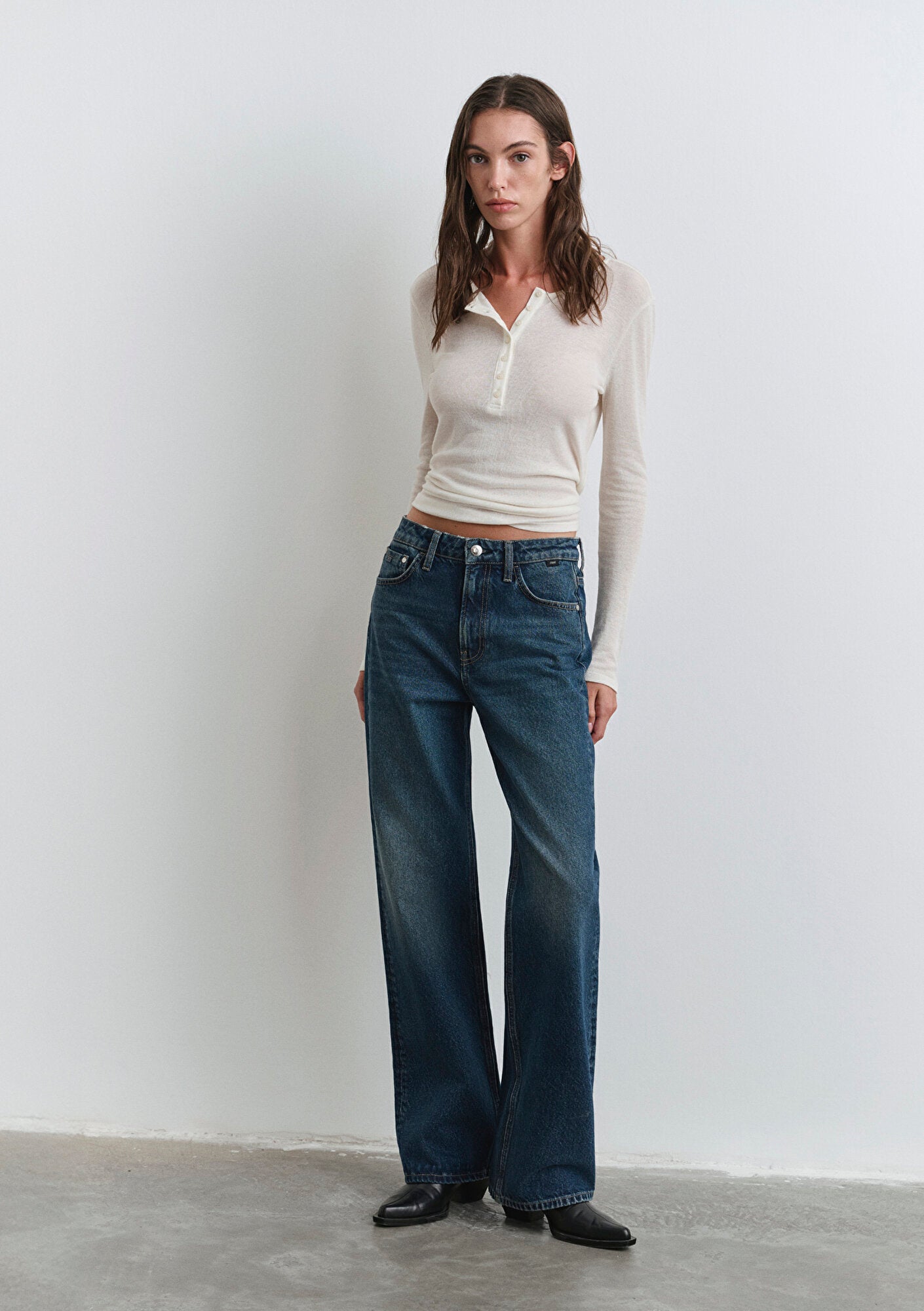 Victoria Classic Denim Navy Jean Pants