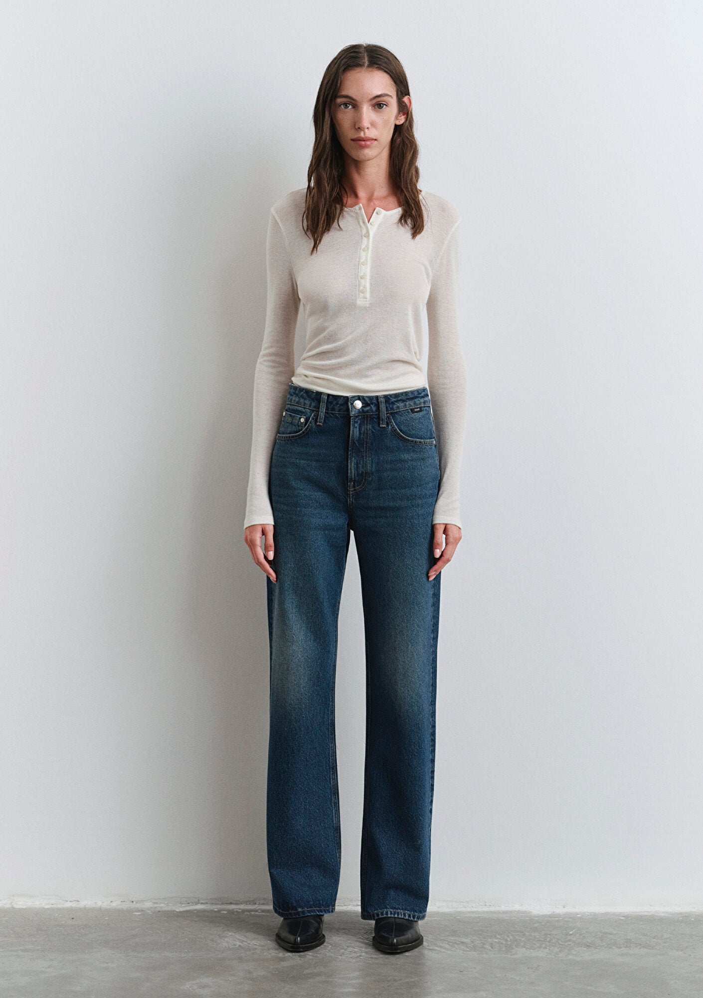 Victoria Classic Denim Navy Jean Pants