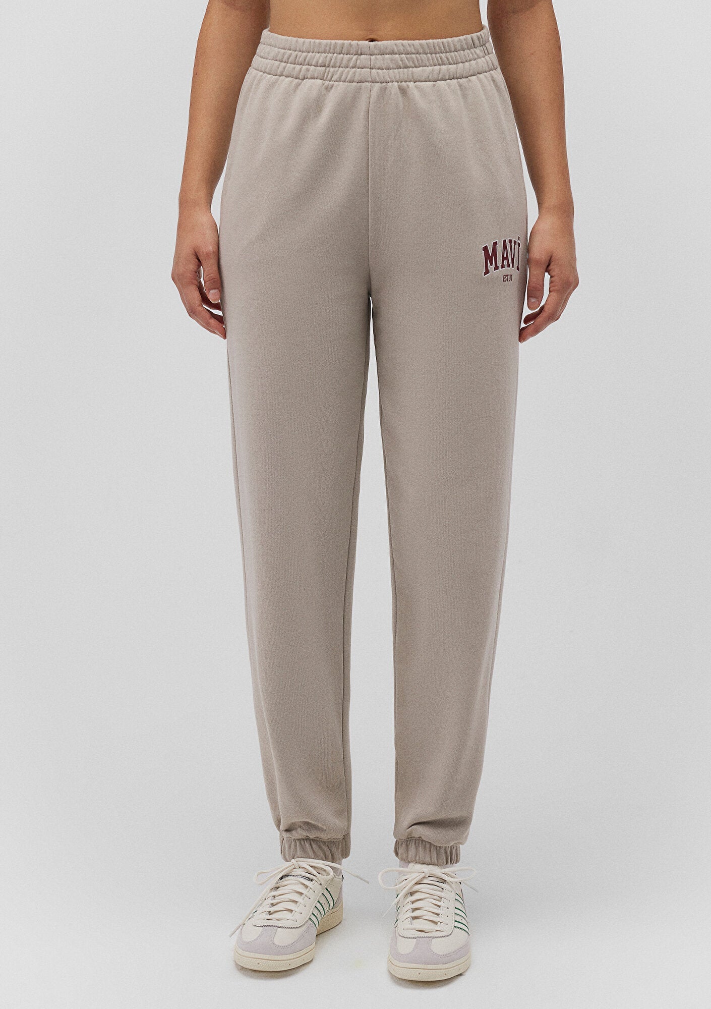 Mavi Logo Printed Anthracite Sweatpants