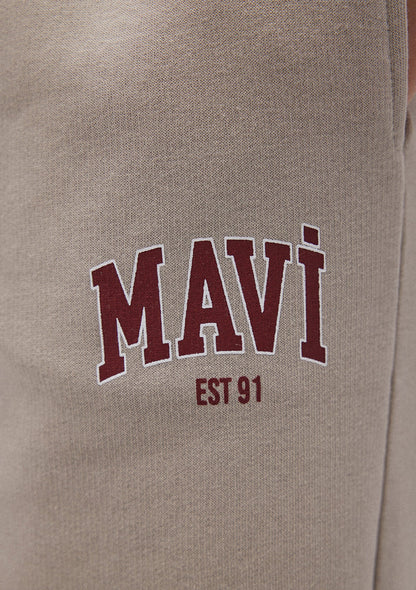 Mavi Logo Printed Anthracite Sweatpants