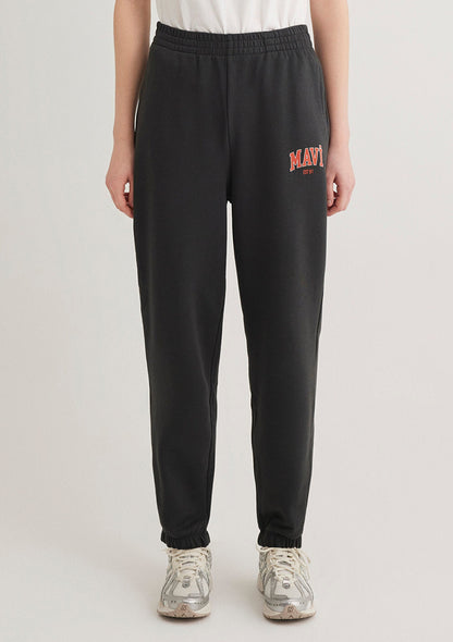 Mavi Logo Printed Anthracite Sweatpants
