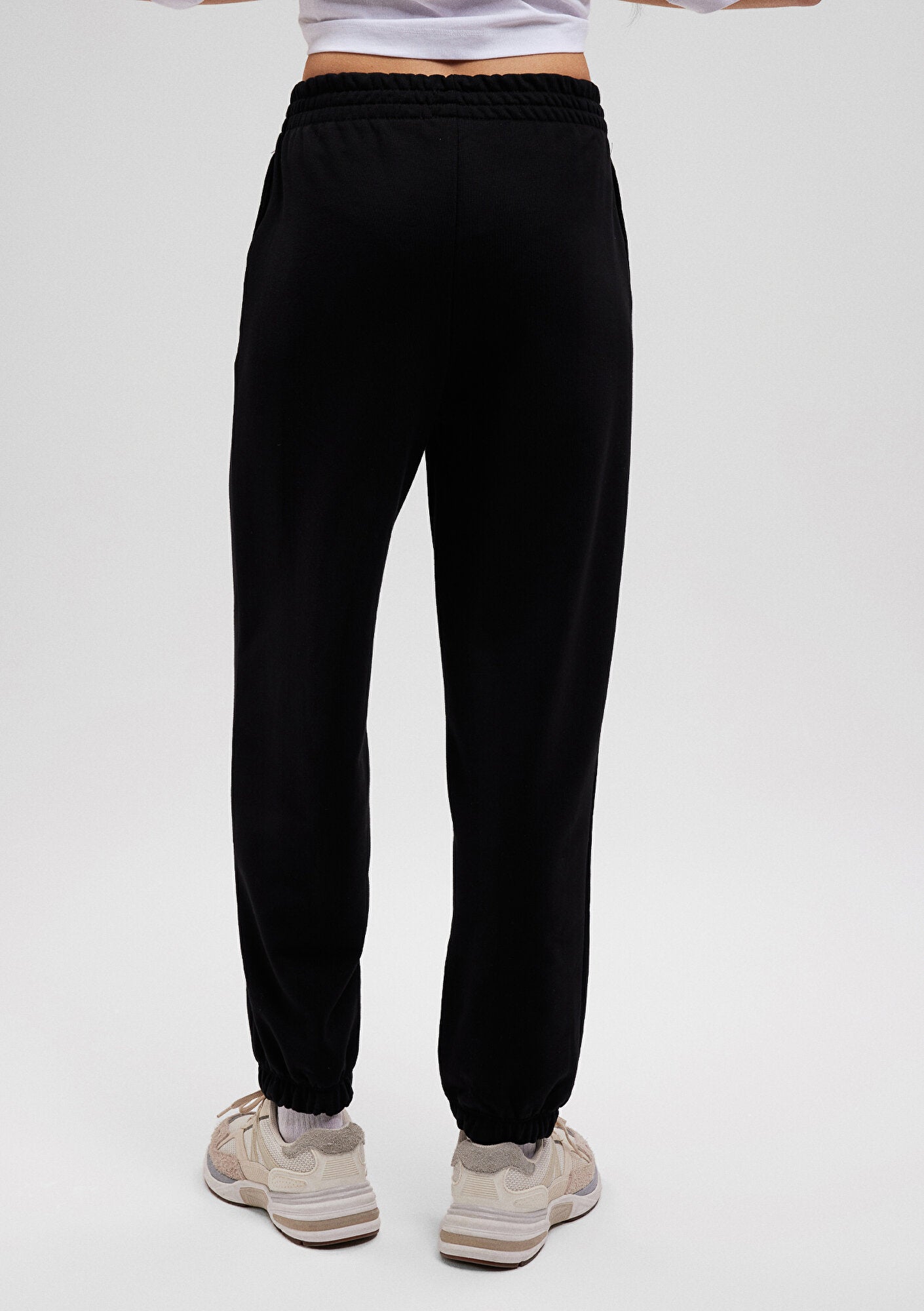 Mavi Logo Printed Black Sweatpants