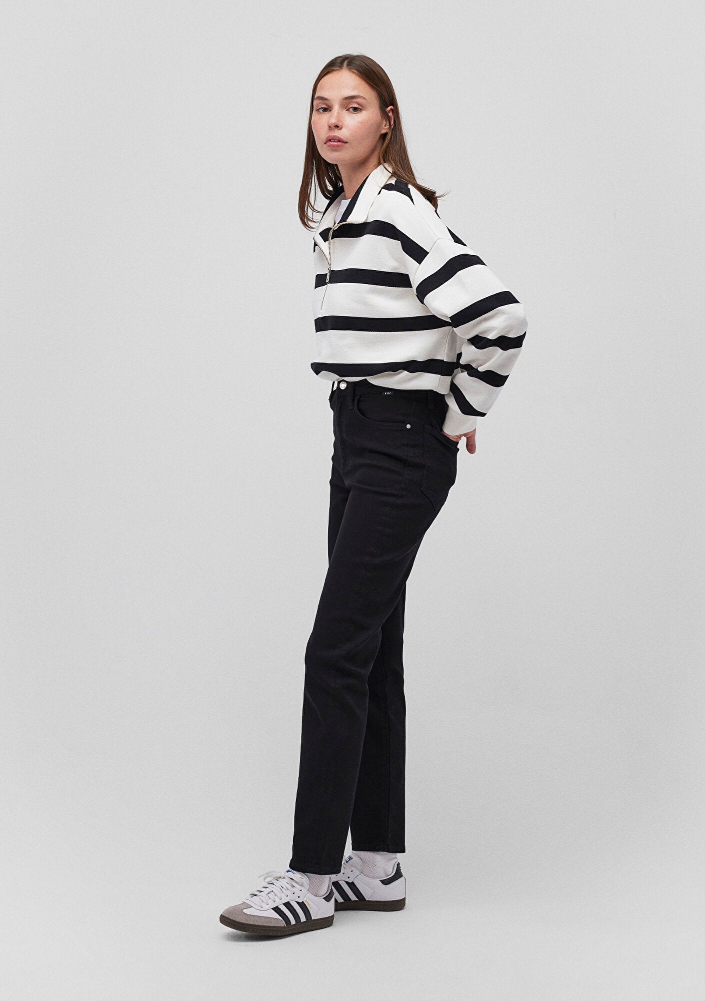Star Double Black Denim Jean Pants