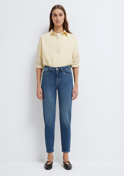 Star Dark Used Gold Shape Jean Pants