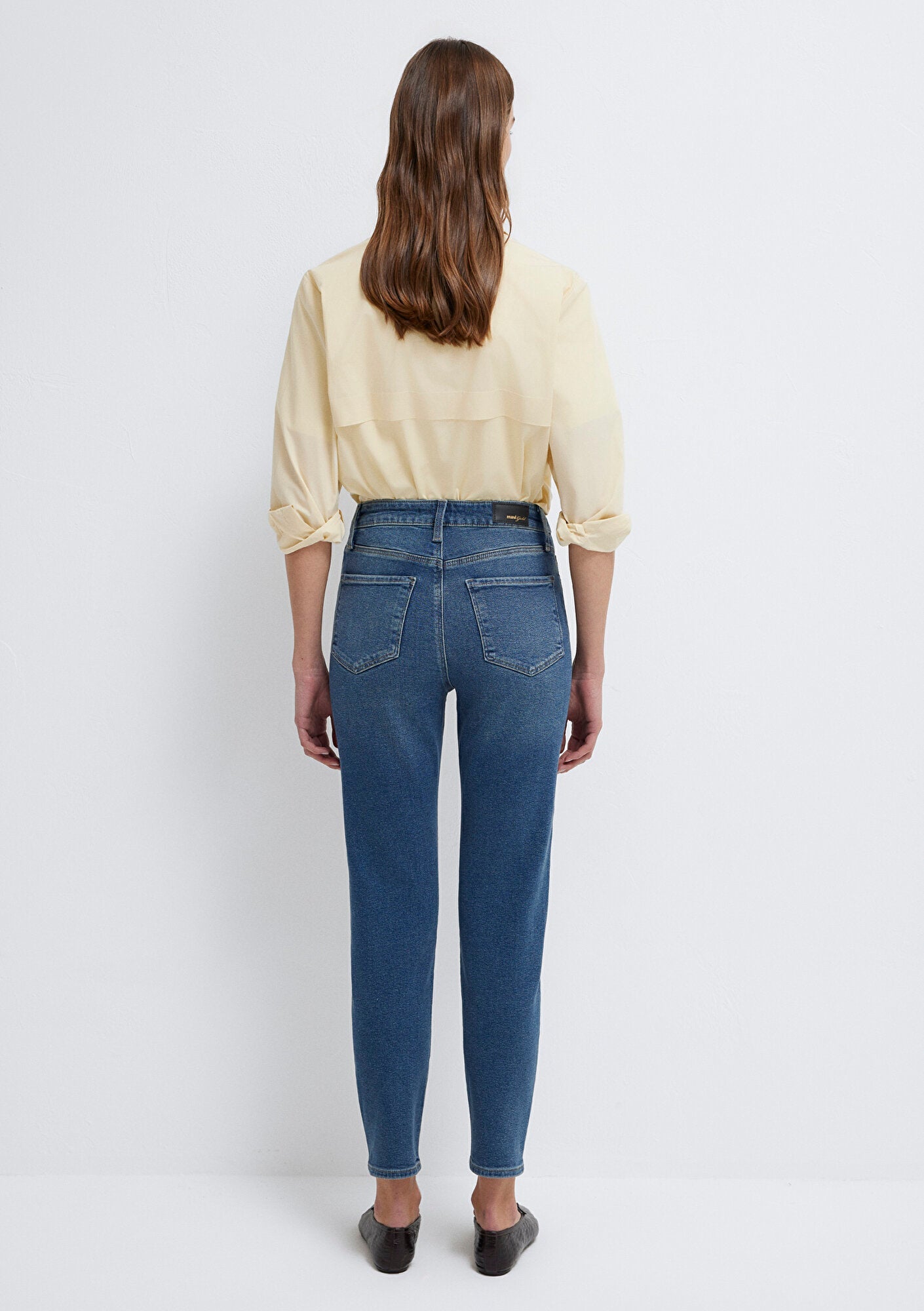 Star Dark Used Gold Shape Jean Pants