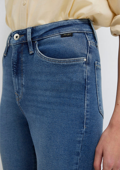 Star Dark Used Gold Shape Jean Pants