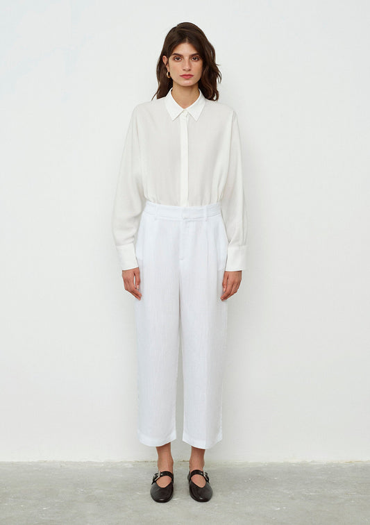 White Culotte Pants