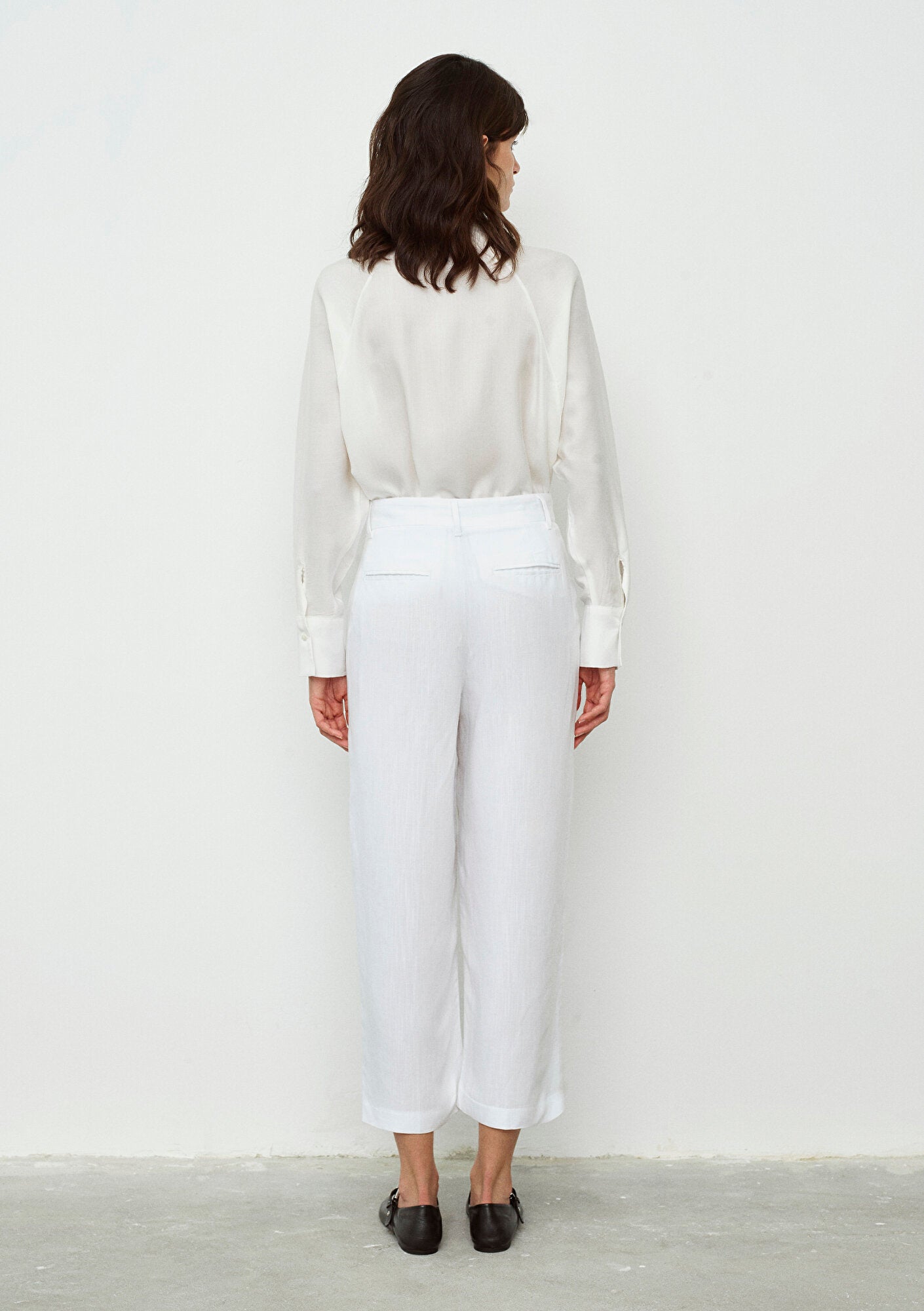 White Culotte Pants