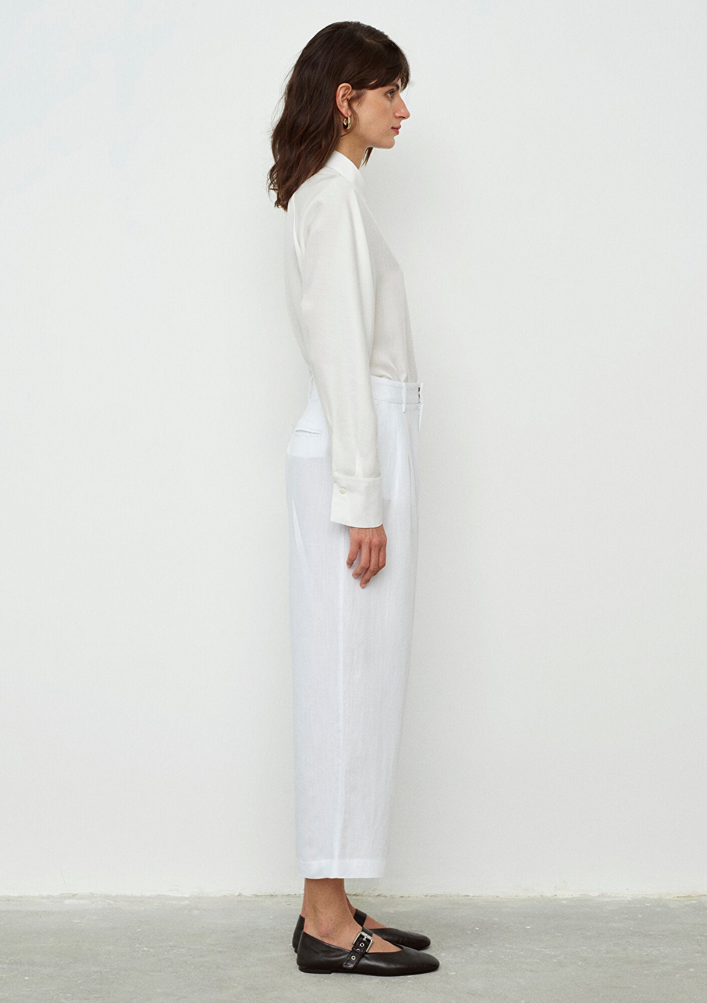 White Culotte Pants