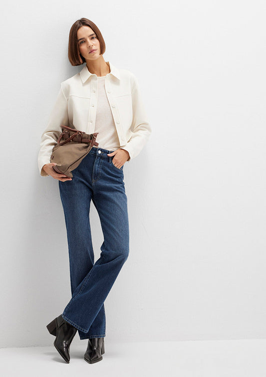 Jane Dark Shaded Classic Denim Jean Pants