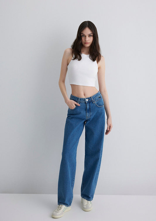 Ella Mid Indigo Iconic Jean Pants