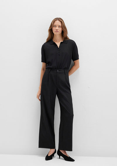 Black Striped Trousers