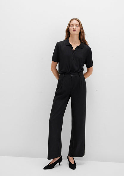 Black Striped Trousers